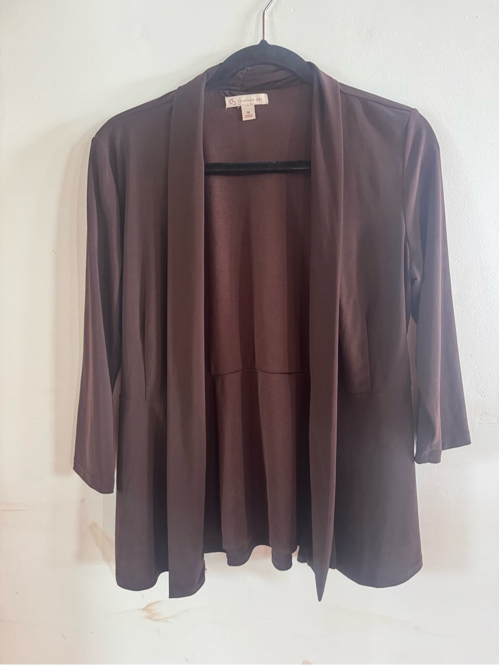 Women’s M Knit Waterfall Shrug Classic Career Holiday Comfort